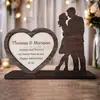 2025 Nueva Decoración Transfronteriza para Bodas y Día de San Valentín Regalo Conmemorativo de Madera para Pareja de Aniversario