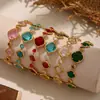 Procesamiento Personalizado de Collares de Acero Inoxidable de Lujo Ligero Europeo y Americano Incrustados con Oro Real de 18 Quilates, Modernos y Versátiles, Procesamiento de Muestras de Collares