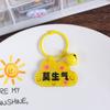 Ins Fengyunduo Llavero Colgante Placa con Palabra Acrílico Doble Cara Texto Colgante para Bolsa Llavero de Estudiante Regalo