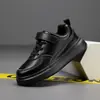 Zapatillas blancas para niños, nuevo modelo de comercio exterior, zapatillas deportivas para estudiantes, zapatillas deportivas casuales para niños mayores, zapatillas deportivas casuales para niños, zapatos negros para niñas