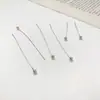 Pendientes de Borla con Cuentas de Plata S925 Premium, Pendientes Colgantes Pequeños Redondos Estilo Coreano, Joyería Amigable con los Oídos, No Es Necesario Quitárselos para Dormir