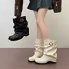 Botas Martin de Motociclista con Remaches Vintage Chuyuji para Mujer, Estilo Británico 2026 Nuevas Botas de Tacón Grueso de Otoño