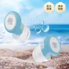 Tapones para los oídos impermeables para natación transfronterizos, tapones de silicona con reducción de ruido, tapones para los oídos anti-ruido para dormitorio de estudiantes, aprendizaje, tapones para los oídos insonorizados para dormir, deportes
