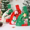 Bolsa de Regalo Tejida de Navidad, Bolso Bandolera de Regalo para Niños, Bolsa de Regalo para la Nochebuena para Novia, Bolsa para Empaquetar Dulces