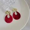 Pendientes Exagerados en Forma de U Estilo Retro Europeo y Americano Pendientes de Tachuela de Nicho Pendientes Elegantes para Novia Vestido de Boda para Mujeres