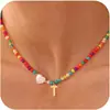 Colar de Contas Elegante Transfronteiriço Europeu e Americano Colar de 26 Letras da Moda Joias de Contas Festa de Meninas Festa Versátil