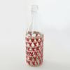 Frasco de Vidrio con Popote Personalizado Transfronterizo Estilo Ins Tejido Vintage Creativo Taza para Bebidas Florero Botella de Aceite Tapa Antideslizante