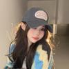 Gorra de béisbol bordada con letras inglesas de estilo coreano para mujer, linda gorra para el sol pequeña con visera que combina con todo, gorra con visera protectora de moda