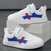 Zapatillas Blancas para Niños 2026 Otoño Nuevas de Cuero Impermeables Zapatos Deportivos para Niños Mayores, Modernos Versátiles Zapatillas de Correr de Suela Suave