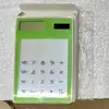 Suministro spot al por mayor calculadora pantalla táctil transparente solar estudiante vacaciones regalos de empresa logo imprimible