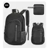 Mochila plegable portátil ultraligera, bolsa de piel personalizada para viajes y deportes al aire libre, mochila de regalo promocional con impresión de logotipo