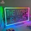 Comércio exterior transfronteiriço levou espelho neon amor proposta layout da sala decoração modelagem lâmpada atmosfera carta lâmpada