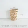 Xin Sheng Arte Natural de Bambu Formato de Zongzi Decoração de Tecelagem de Bambu DIY Estilo Chinês Auspicioso Artesanato Criativo Material de Arte Floral Tecido à Mão