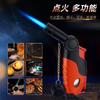Pistola de Soldadura Soplete Directo para Cigarros Individuales BBQ Encendedor Inflable para Exteriores a Prueba de Viento Plástico Máquina Directa con Tapa