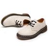 Zapatos Bajos de Lona 1461 de Cuero Genuino para Hombre Estilo Británico Talla Grande Botines Punta Redonda para Hombre y Mujer Pareja Casual de Trabajo