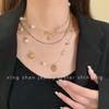 Colar de amor vintage antigo médio novo 2024 explosões retrô antigo clavícula cadeia colar feminino high-end na moda