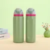 Taza Termo para Bebida Doble de Acero Inoxidable 304 con Tapa Pop-Up y Popote Personalizable, Taza de Fruta con Bolso para Exteriores, Botella de Agua Deportiva