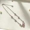 Pulsera Colgante de Moda Retro con Incrustaciones de Pedrería Parche Cruzado Personalizado Accesorios de Collar Versátiles de Alta Gama