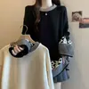 Suéter Feminino Outono/Inverno 2026 Novo Macio e Aconchegante Solto Pulôver Estilo Preguiçoso Malha