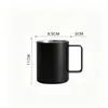 Vaso Artesanal Portátil de Doble Capa Explosivo Termo Vaso con Ventosa para el Hogar Creativo Vaso de Acero Inoxidable Taza de Café Vaso para Agua