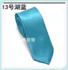 Corbata para hombre de 5 cm estilo coreano color liso estrecha negocios casual estudiante corbata negra en stock fábrica