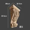 Tallado en Madera Dongyang Cabezal de Columna de Madera Maciza Soporte de Viga Estilo Europeo Cabezal de Columna Romana Estilo Chino Soporte de Pata de Buey Tallado Decoración de Pared de Fondo