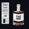 Garrafa de Vinho de Vidro Guanshan 500ml Garrafa de Licor Transparente terno Espessado Um Jin Garrafa de Vinho para Banquete de Casamento Logotipo Garrafa Vazia