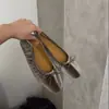 Bailarinas de Corte Bajo con Lazo 2026 Nuevas Bailarinas Retro Francesas de Terciopelo Suela Suave Zapatos de Maternidad