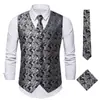 Moda Masculina Plus Size para Amazon Transfronteiriça Colete de Terno Masculino Tamanho Europeu Casual Cintura Florido Colete Colete