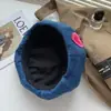 Boina Jeans de Urso Fofo Coreana e Japonesa Estilo Doce e Cool Primavera e Outono Chapéu de Artista Boina de Jovem Versátil Emagrecimento Facial