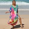 Chegada Nova 2022 Blusa de Praia de Algodão Estampada Blusa de Biquíni Jaqueta de Praia Transfronteiriça Amazon RZ01-1