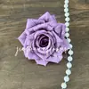 Manta Cabeza de Rosa Cappuccino Rosa Flor Artificial Flor Falsa Coche de Boda Arreglo de Boda Tocado Hebilla de Zapato Joyería