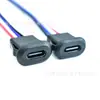 Conector hembra Type-C con cable de 4 pines Snap-on, totalmente funcional, soporta transmisión de datos y carga rápida PD