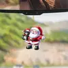 Novo Pingente de Carro Acrílico Plano de Papai Noel e Gato Preto Transfronteiriço Pingente de Decoração de Natal