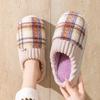 2025 Novas Pantufas de Algodão Pelúcia Femininas Inverno Casa Interior Quente Sapatos para Gestante Sola Grossa Antiderrapante Pantufas de Algodão Atacado