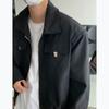 Jaqueta Superior Masculina cleanfit Curta Cáqui Roupa de Baseball oversize High Street Ferramentas Jaqueta Bomber