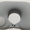 Almohada inflable en forma de U para el cuello, artefacto de viaje, plegable, portátil, con flocado, con soplado de aire, en forma de U