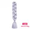 Color Cabello trenzado trenza grande joyería Africano trenza sucia accesorios para el cabello color sólido multicolor trenzas jumbo cabello