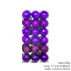 Decoraciones navideñas transfronterizas, bolas galvanizadas, adornos para árbol de Navidad, bolas colgantes, bolas de Navidad de 3 cm - 36 uds.