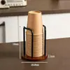 Dispensador de Vasos Desechables, Lujo Ligero, Alto Valor Estético, Portavasos de Escritorio, Organizador de Almacenamiento, Portavasos de Papel, Gama Alta