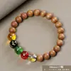 Pulsera de sándalo natural, sándalo Barbie, joyería estilo chino, accesorios para hombre y mujer, rosario, venta al por mayor