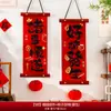 Colgantes de decoración de Año Nuevo, Colgantes de carácter de la fortuna para la puerta de entrada del Festival de Primavera, Suministros de decoración para la pared de fondo de la sala de estar del Año Nuevo 2027 Año de la Oveja