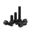 Parafuso Hexagonal Cabeça Chata Grau 12.9 Britânico Aço Carbono Preto Alta Resistência Rosca Grossa Parafuso Americano Rosca 1/4-20