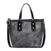Bolso de Mano de Moda Retro de Color Contrastante de Gran Capacidad para Mujer Nuevo Verano 2025 Texturizado Portátil Bolso Cruzado de Hombro Tipo Cubo