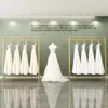Perchero para vestidos de novia, expositor de ropa, perchero de pie para estudio, perchero dorado para tienda de ropa, tienda Hanfu