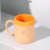 Juego de Vasos para Enjuague Bucal Gruesos de Alta Calidad Estilo Nórdico con Diseño de Bambú, Anticaída y Duradero, Versión para Parejas, Vaso para Cepillo de Dientes para Estudiantes