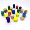 Fábrica Fuente Directo de Fábrica pelo todo tipo de piezas de ajedrez de madera color piezas de damas voladoras cilíndricas Redondo Cuadrado muestra
