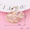 Nueva Moda Cisne Pedrería al por Mayor Estilo Coreano Cisne con Pedrería Galvanizado Mini Joyería DIY Accesorios para Fundas de Teléfono Móvil