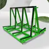 Carro de Transporte Pesado de Cuatro Ruedas para Volteo de Vidrio de Puertas y Ventanas Logística Transporte Estante de Doble Cara Placa de Yeso Azulejos Carro Empujado a Mano