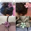 Fengpin 4 piezas Bauhinia combinación Amazon agarre clip simple versátil europeo y americano transfronterizo acrílico agarre tiburón clip
